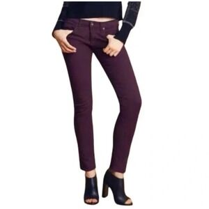 Rag and Bone Dre Boyfriend‎ Jeans Womens 30 Aged Burgundy Ankle Fall Casual Chic